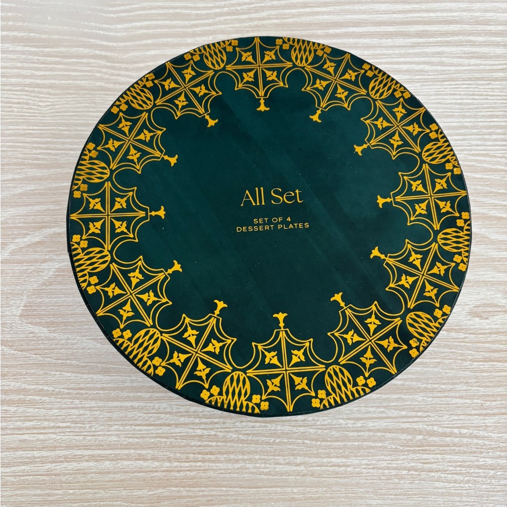 Anthropologie THE HONORA STONEWARE DESSERT PLATE SET OF 4 - Picture 10 of 12